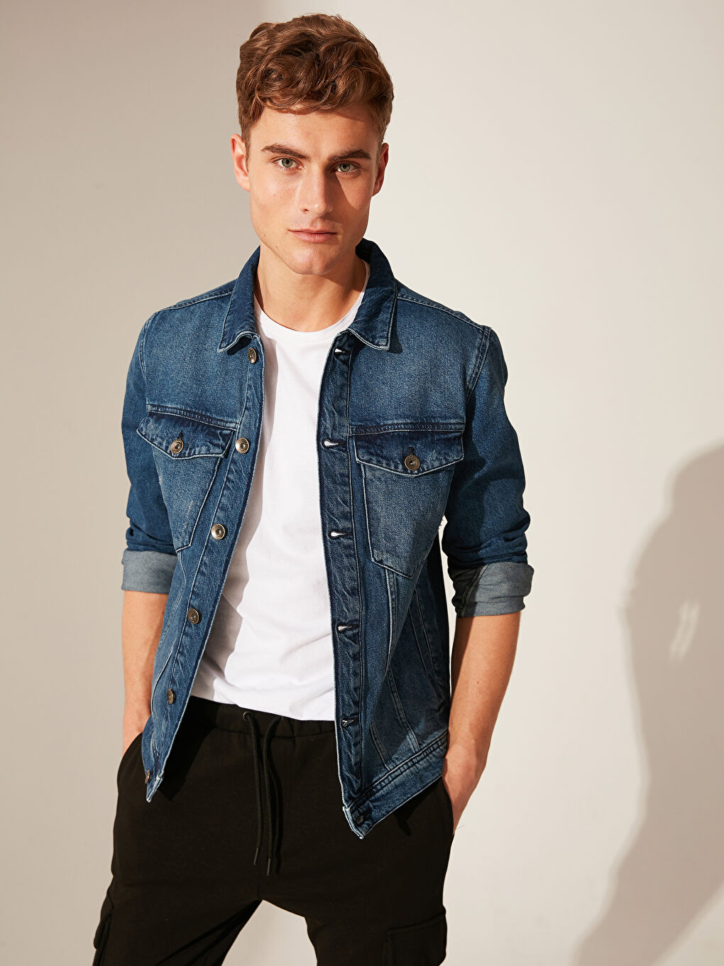Veste en jean pour Hommes Coupe régulière
