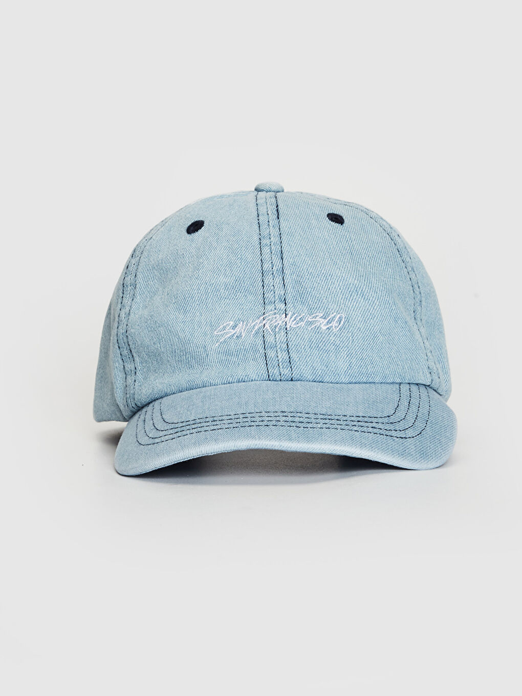 Denim Mavi Kep Şapka-2
