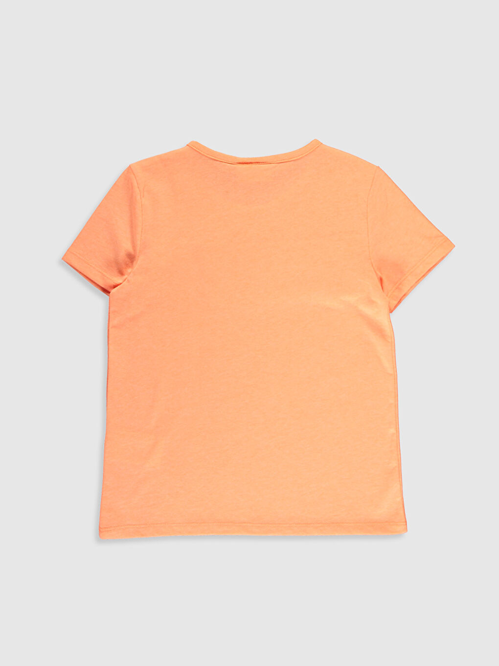 Футболка для дівчаток з круглим вирізом горловини та короткими рукавами-1