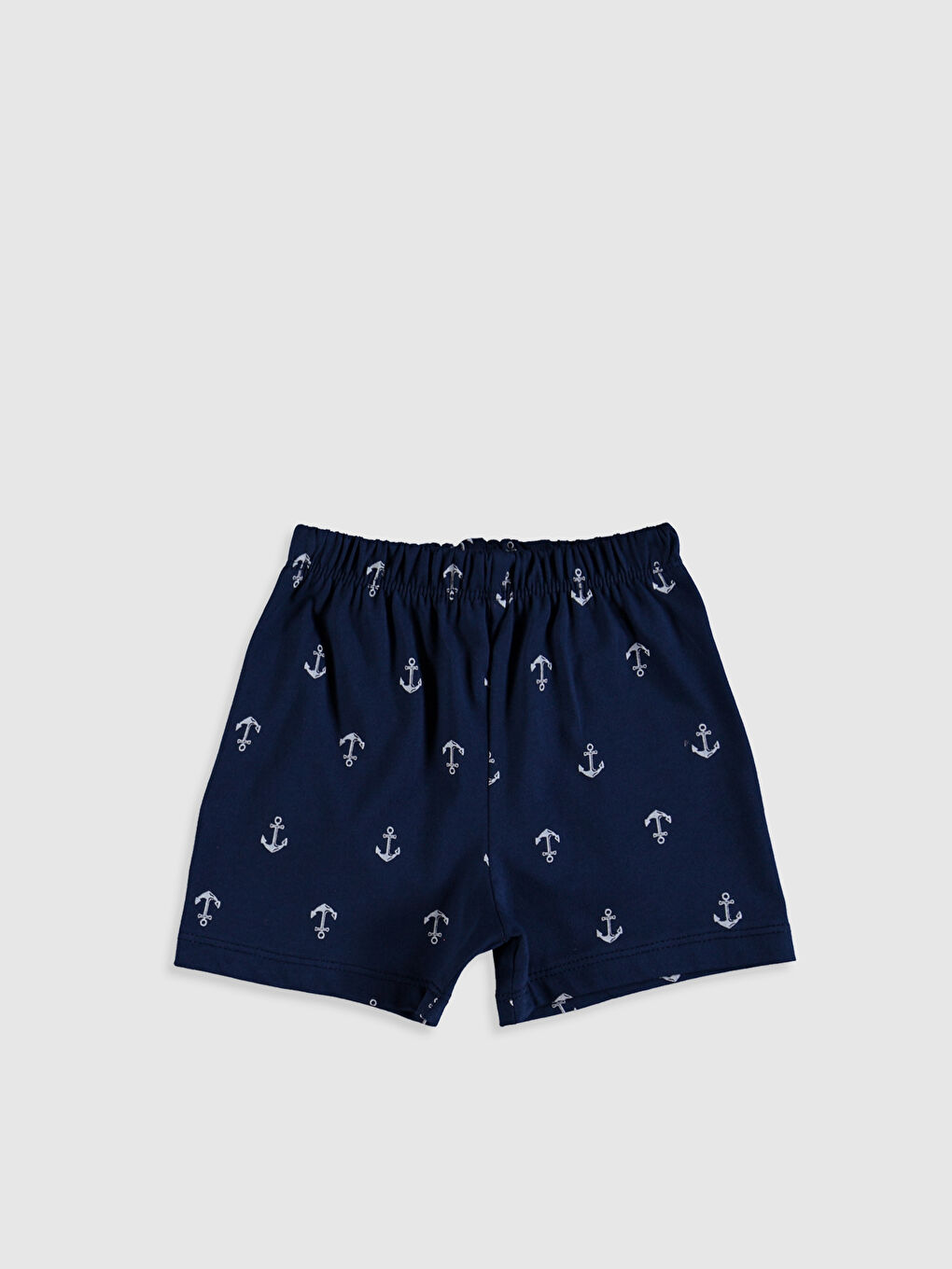 Beyaz Erkek Bebek Baskılı Pamuklu Pijama Takımı-7