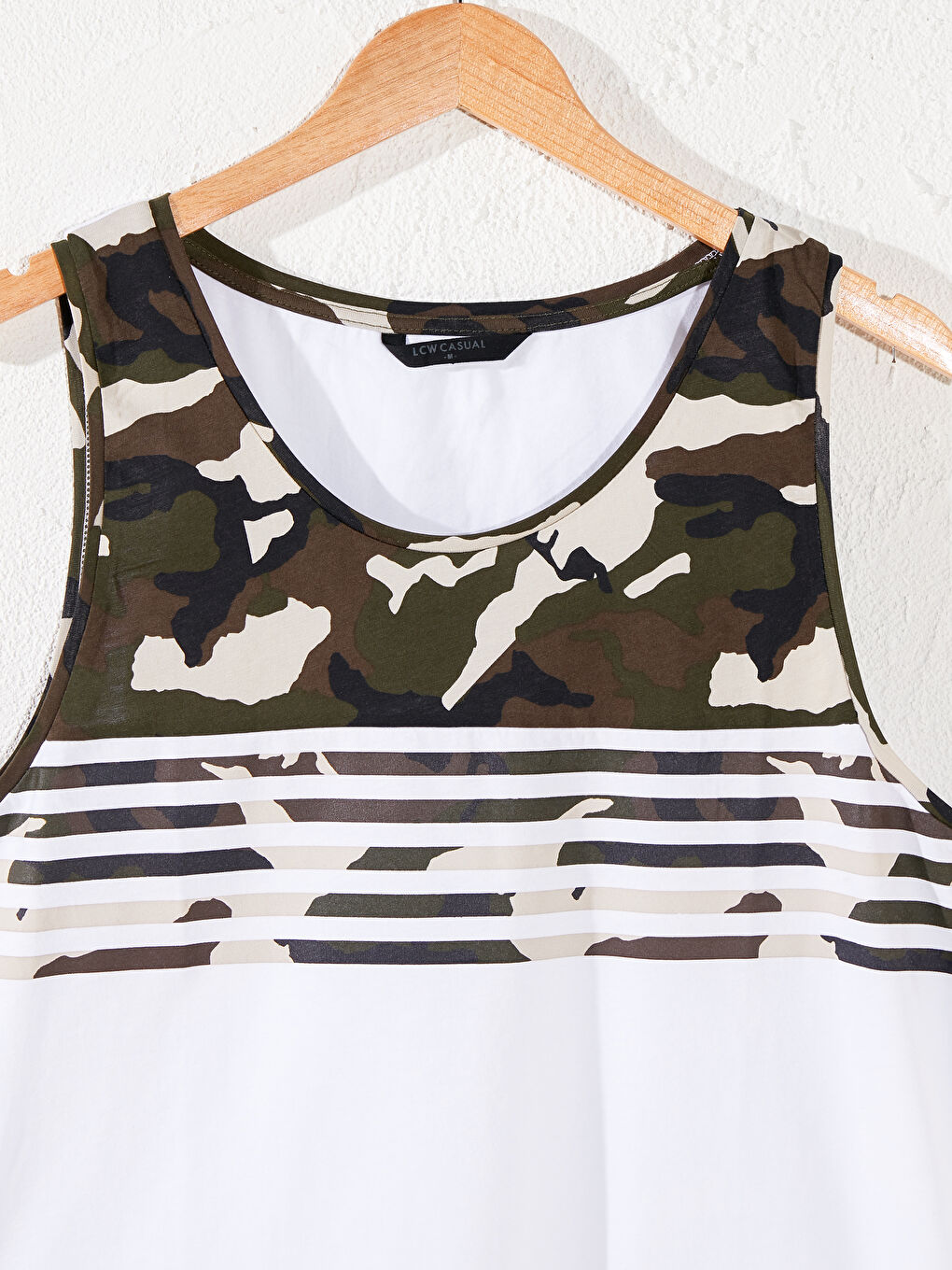 Мужская безрукавная футболка из расчёсанного хлопка