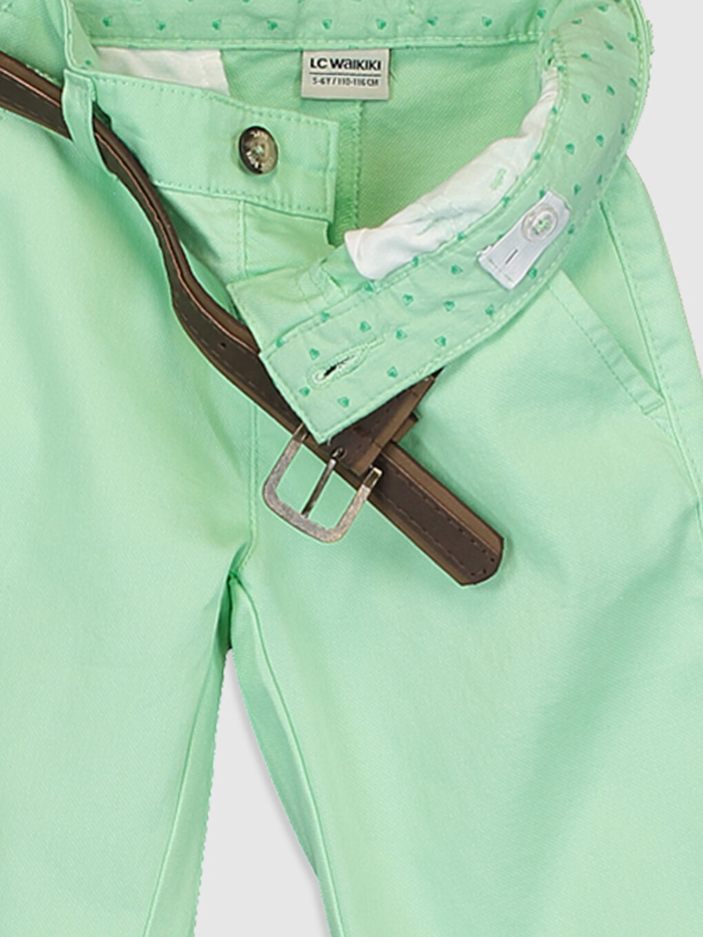 Yeşil Erkek Çocuk Armürlü Chino Roller-2