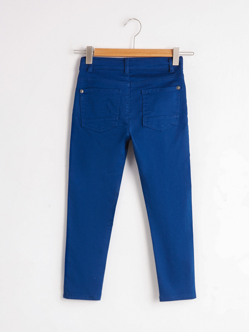 Lacivert Erkek Çocuk Super Slim Gabardin Pantolon-1