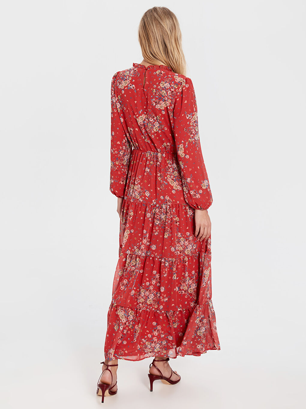 Floral Chiffon Dress-2