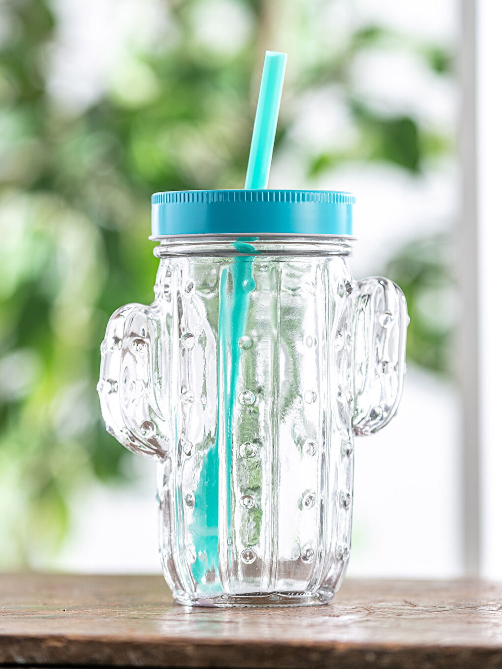 Glass Cup with Straw-1