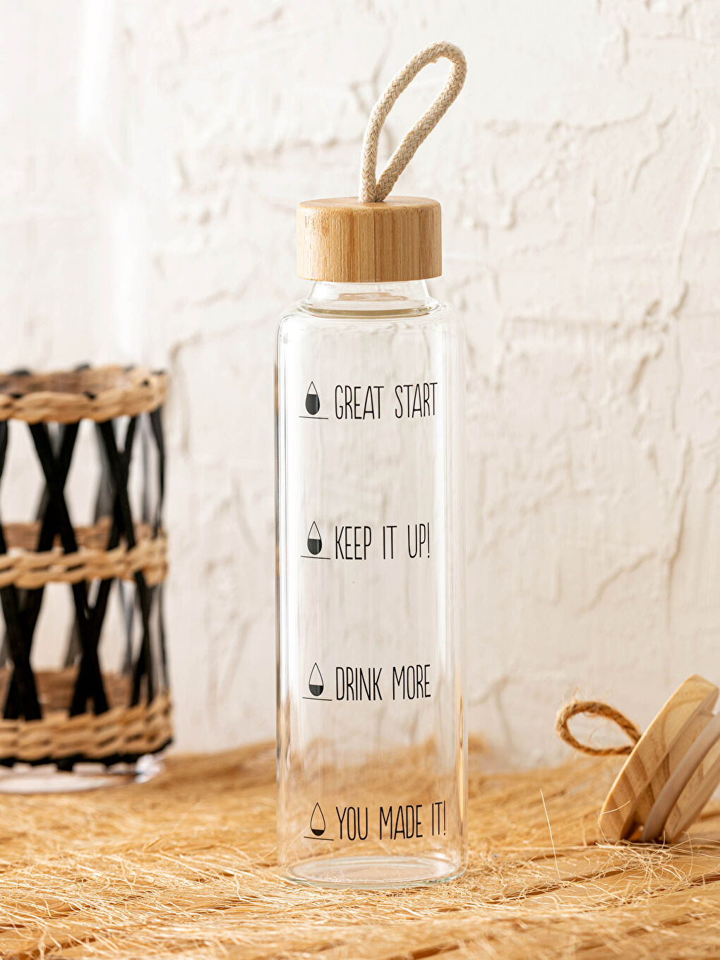 Glass Bottle With Lid