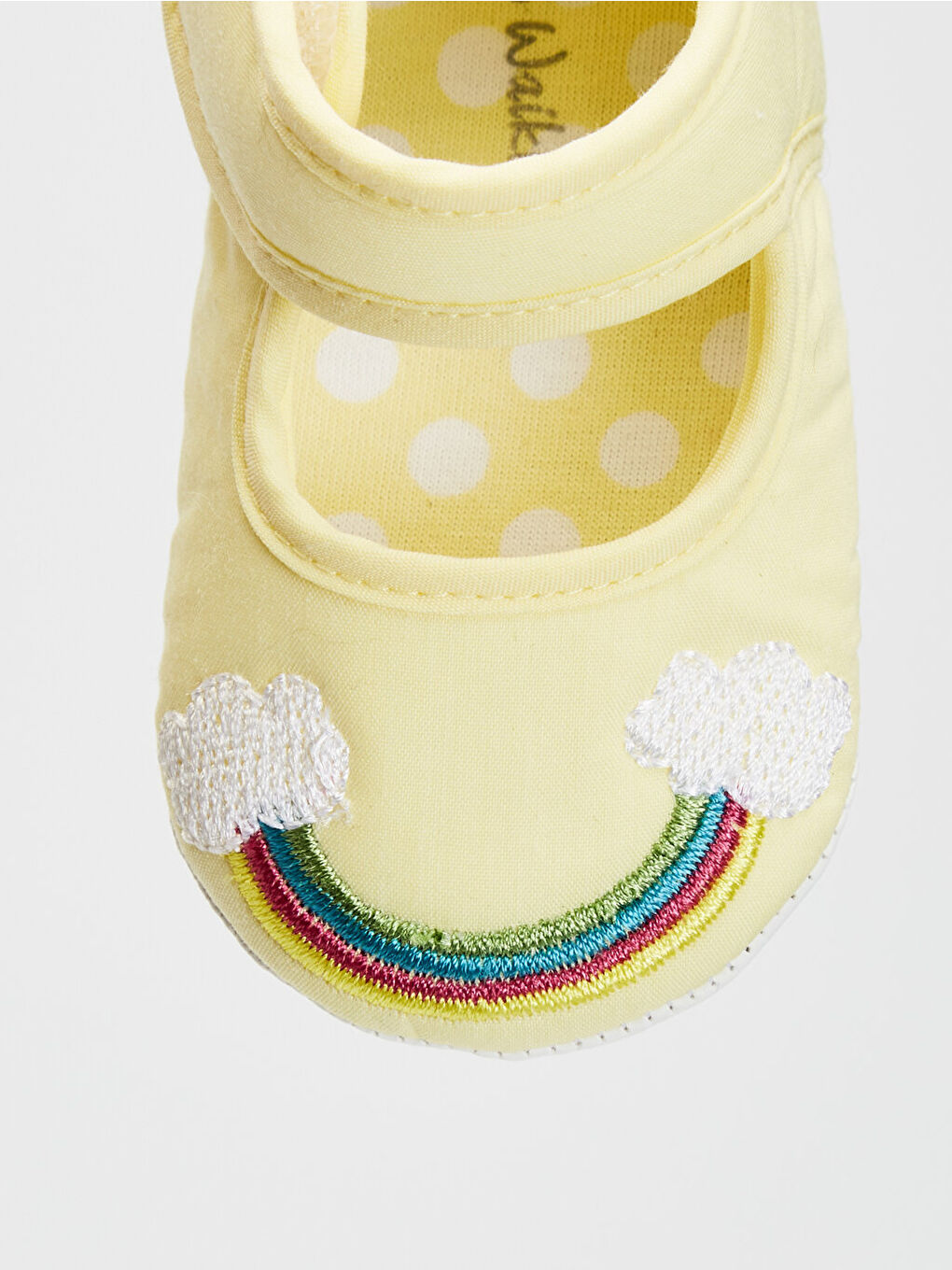 Sarı Kız Bebek Cırt Cırtlı Yürüme Öncesi Ayakkabı-5