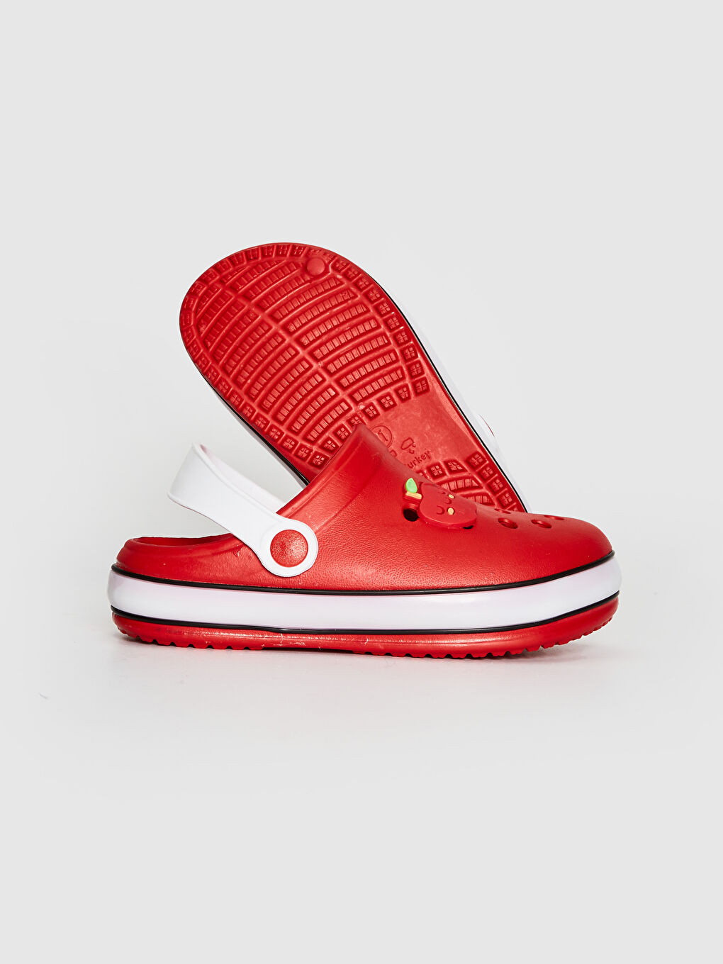 Kırmızı Kız Çocuk Işıklı Sandalet-5