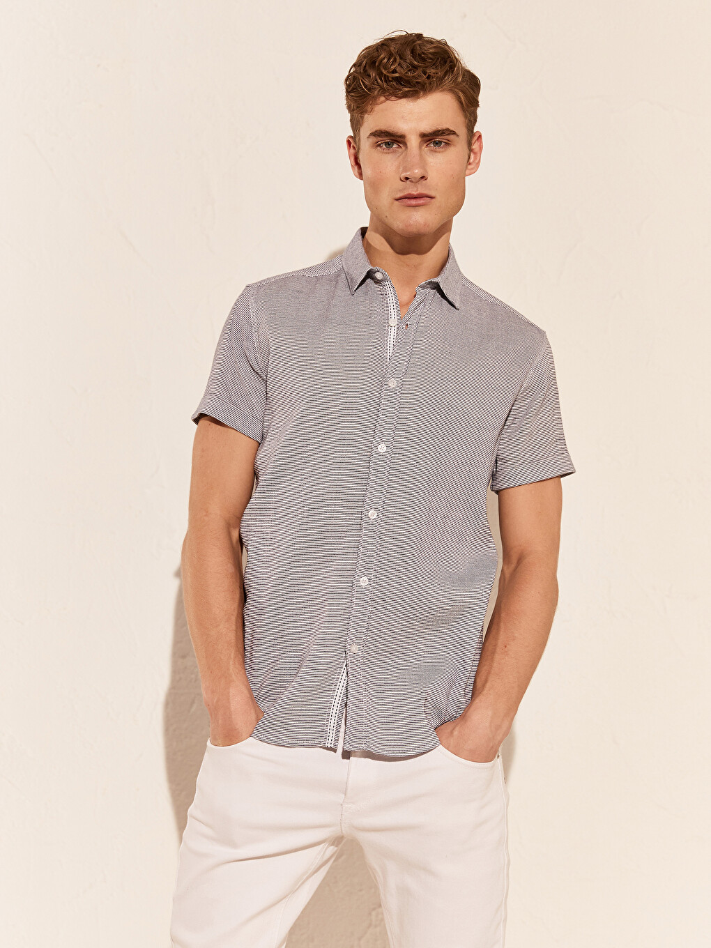 Man Navy Shirt