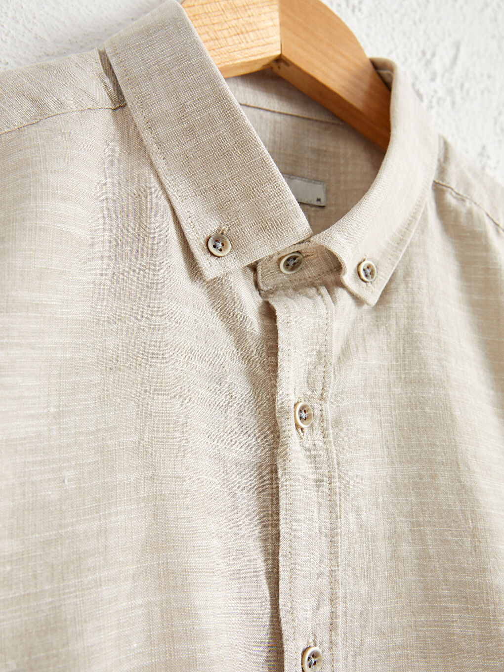 قميص كم طويل بقصة رفيعة-1