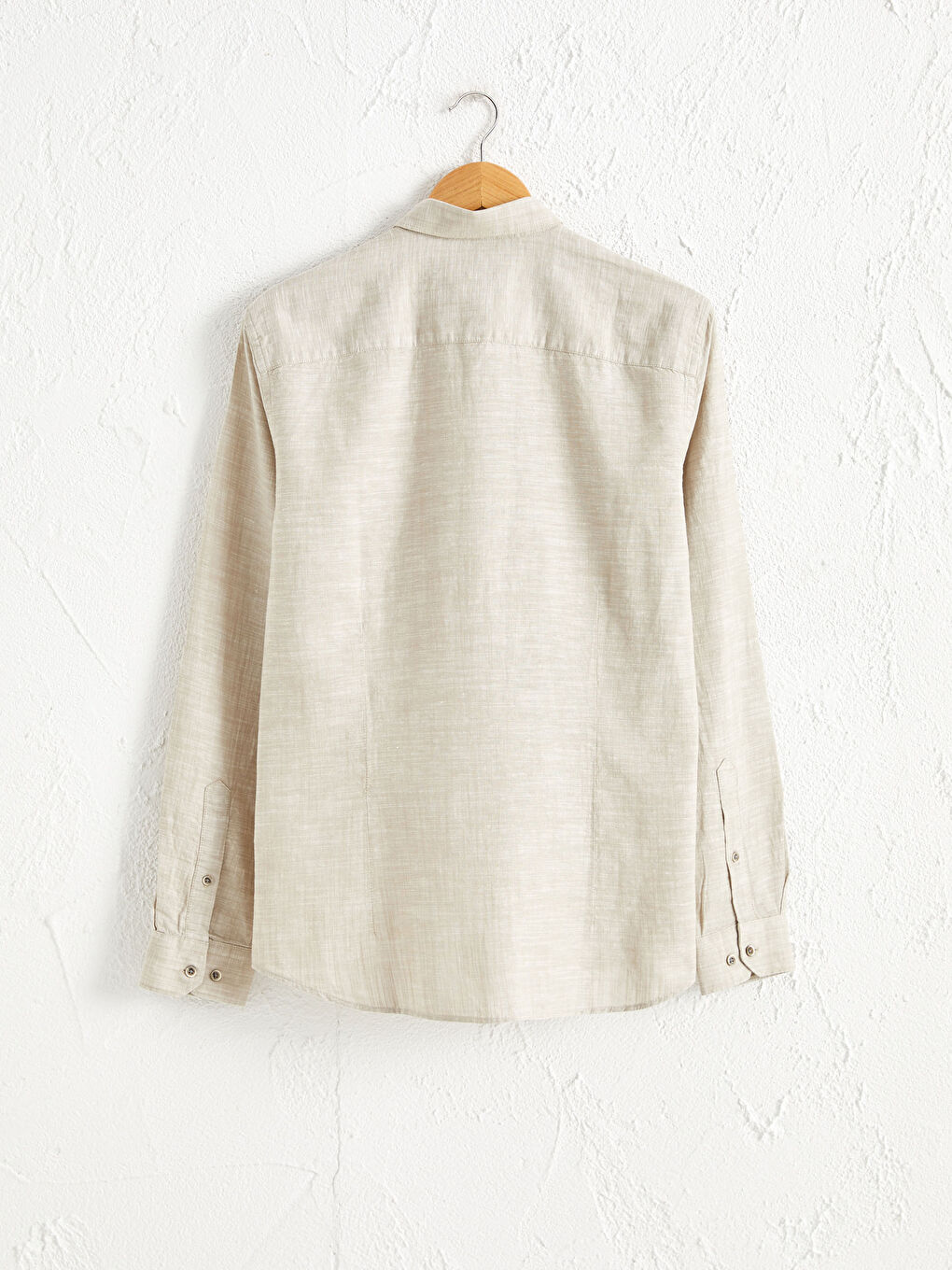 قميص كم طويل بقصة رفيعة-2