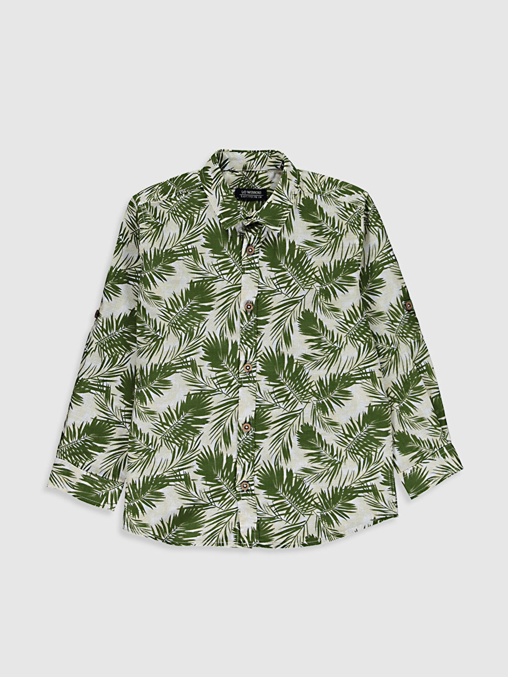 Yeşil Uzun Kollu Poplin Erkek Çocuk Gömlek