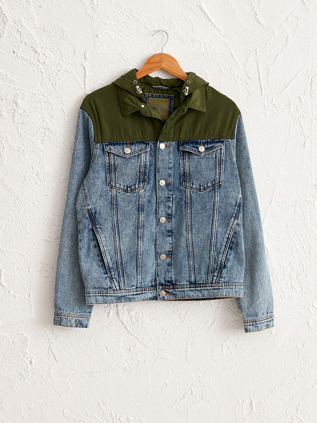 LCW Jeans Colour-Block Long Jean Jacket -0SG859Z8-H45