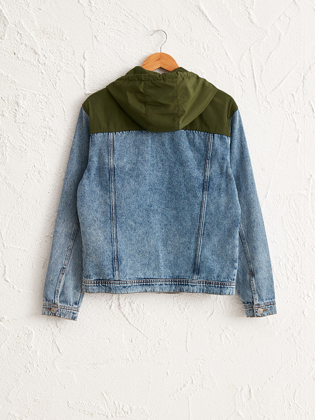 LCW Jeans Colour-Block Long Jean Jacket -0SG859Z8-H45