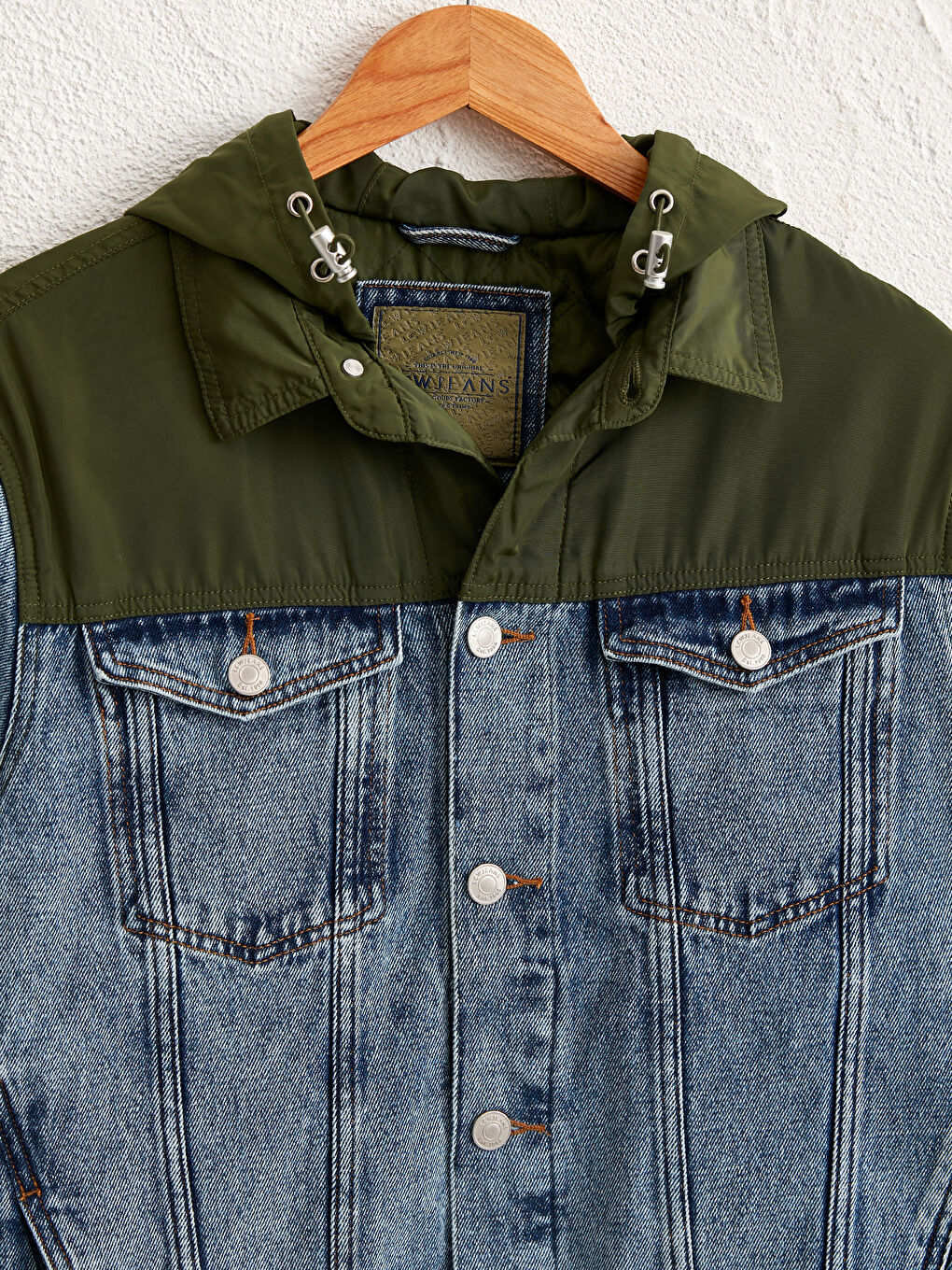 LCW Jeans Colour-Block Long Jean Jacket -0SG859Z8-H45