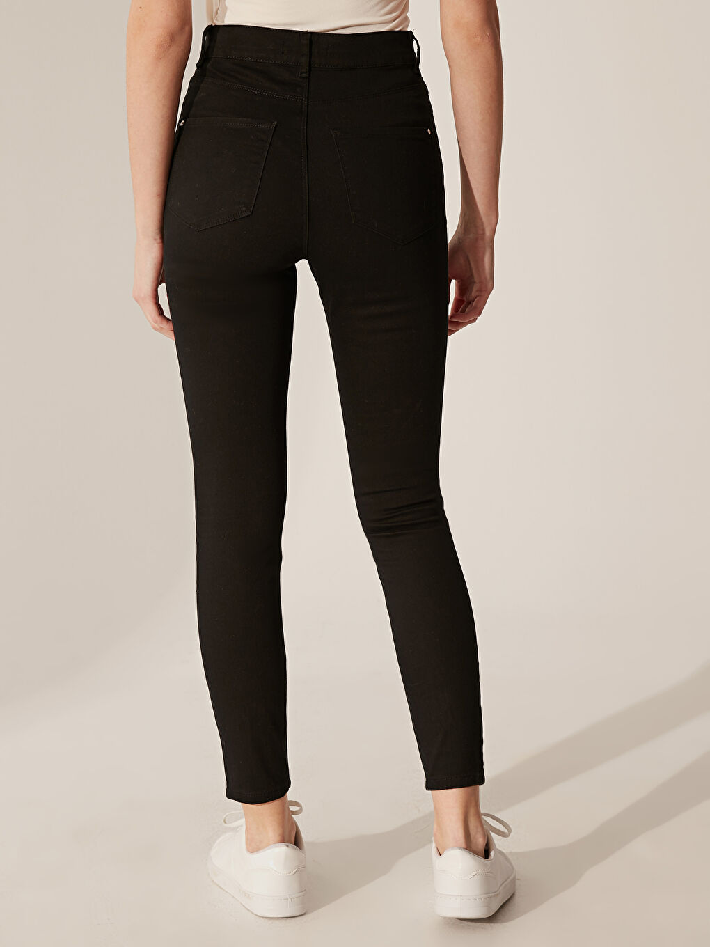 Extra Slim Fit Gabardine Women's Trousers-2
