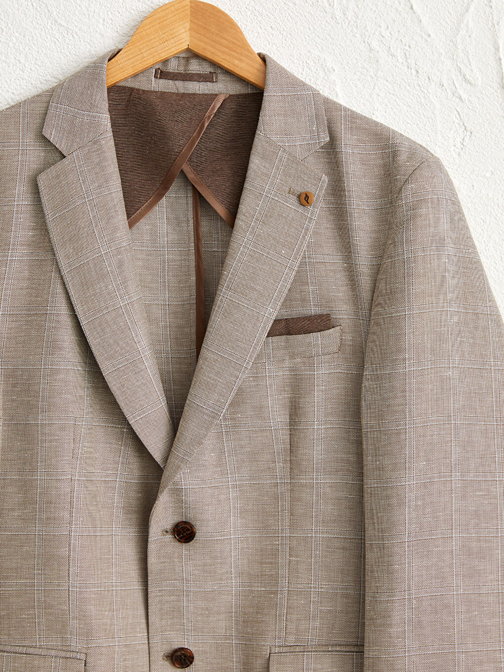 Bej Erkek Blazer Ceket-2