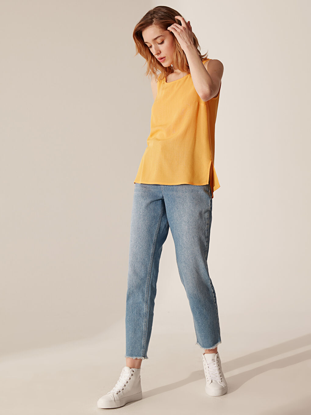 Standard Fit Women's Strapped Blouse-2