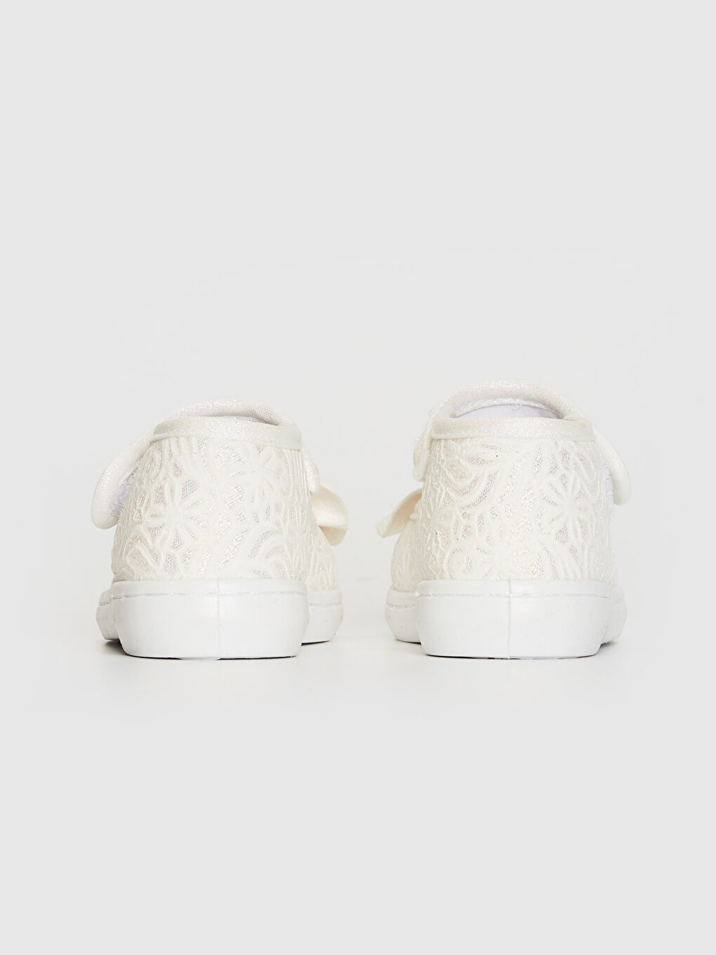 Bej Kız Bebek Fiyonk Detaylı Babet Ayakkabı-3