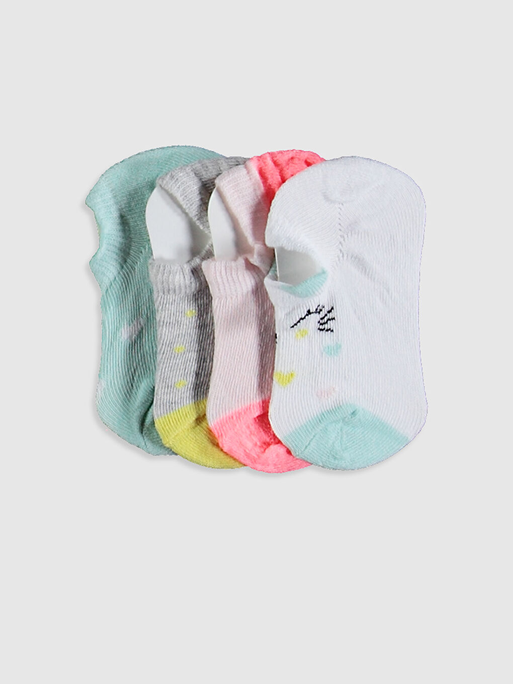 Karışık Kız Bebek Patik Çorap 3'lü