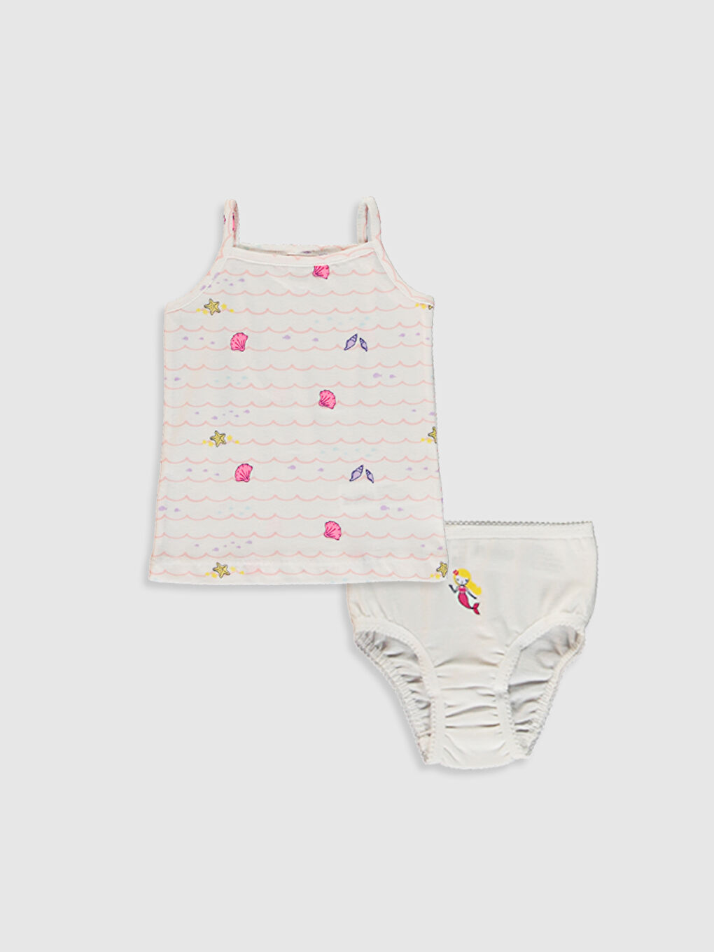 LCW baby Baby Girl Baby Undershirt and Slip Panties -0SH563Z1-LU7