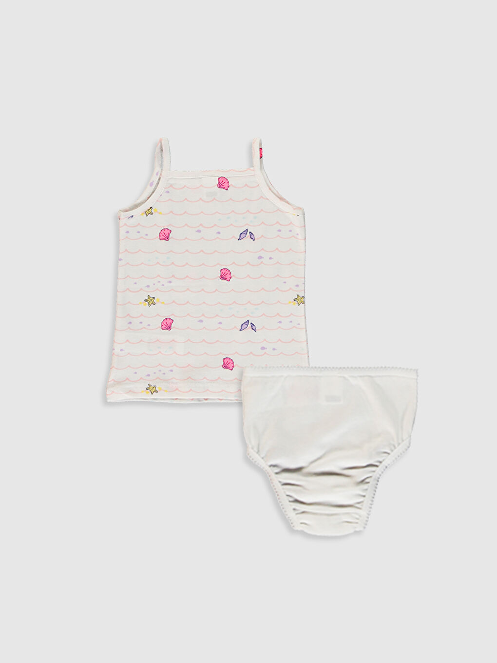 LCW baby Baby Girl Baby Undershirt and Slip Panties -0SH563Z1-LU7