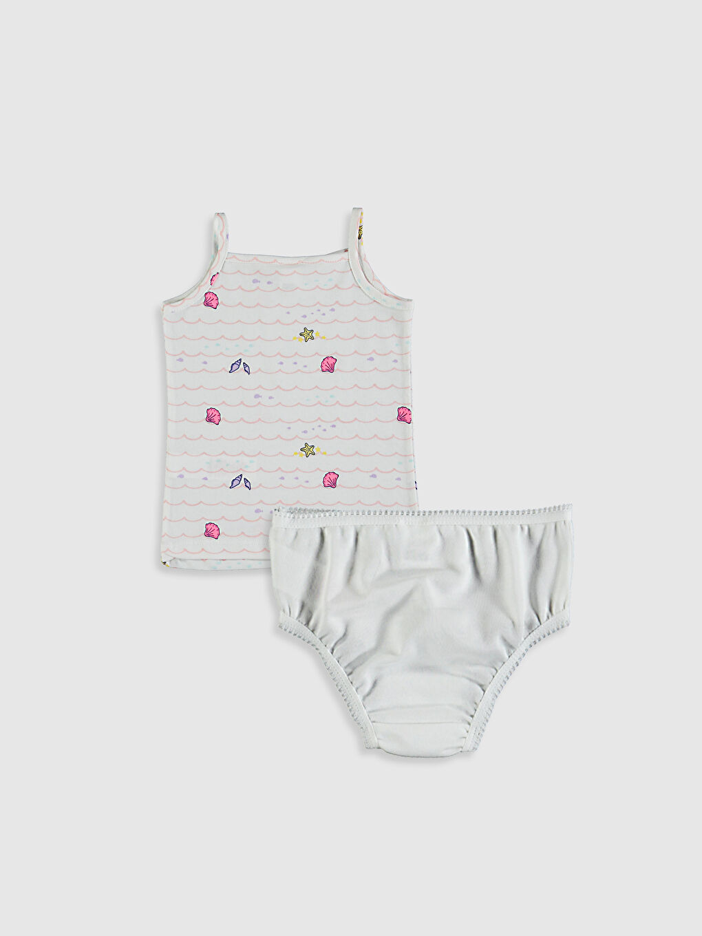 LCW baby Baby Girl Baby Undershirt and Slip Panties -0SH563Z1-LU7