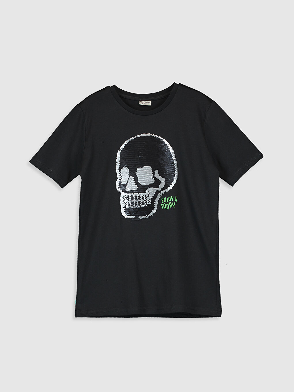 LCW Kids Jungen Baumwoll-T-Shirt mit Wendepailletten -0SH614Z4-JTK