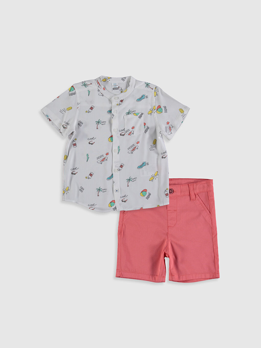 LCW baby Short Sleeved Baby Boy Suit -0SH817Z1-LTQ