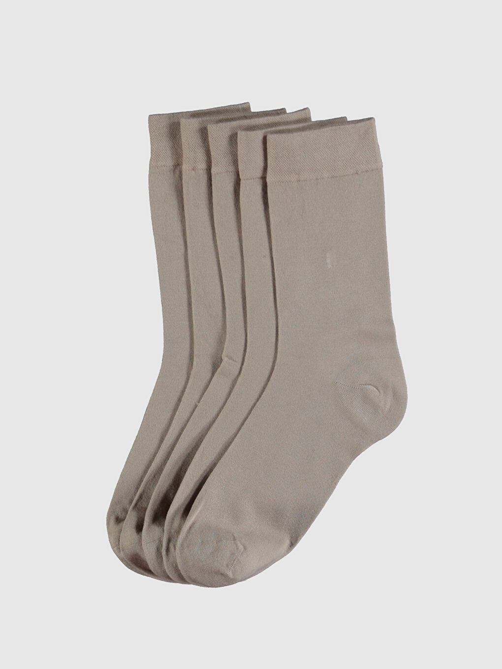 Bej Erkek Soket Çorap 5'li