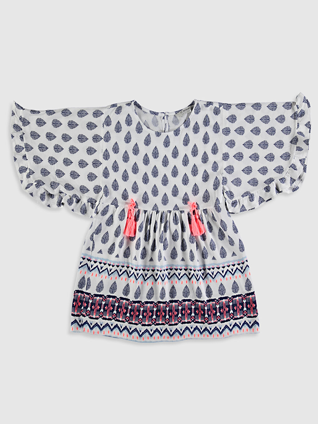 Girl's Figured Viscose Blouse