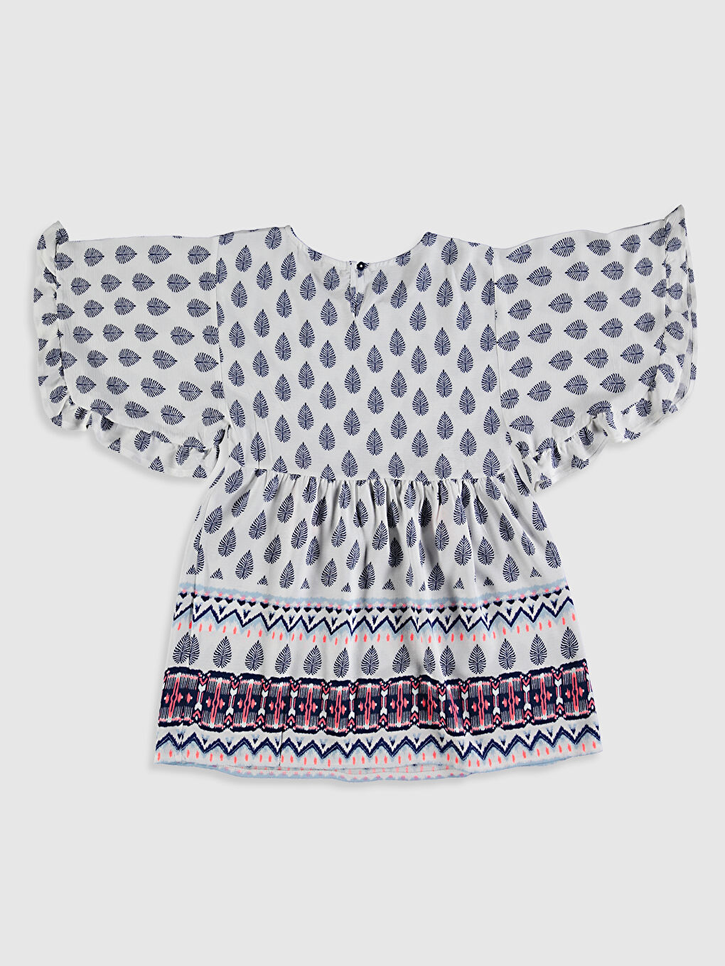 Girl's Figured Viscose Blouse-1