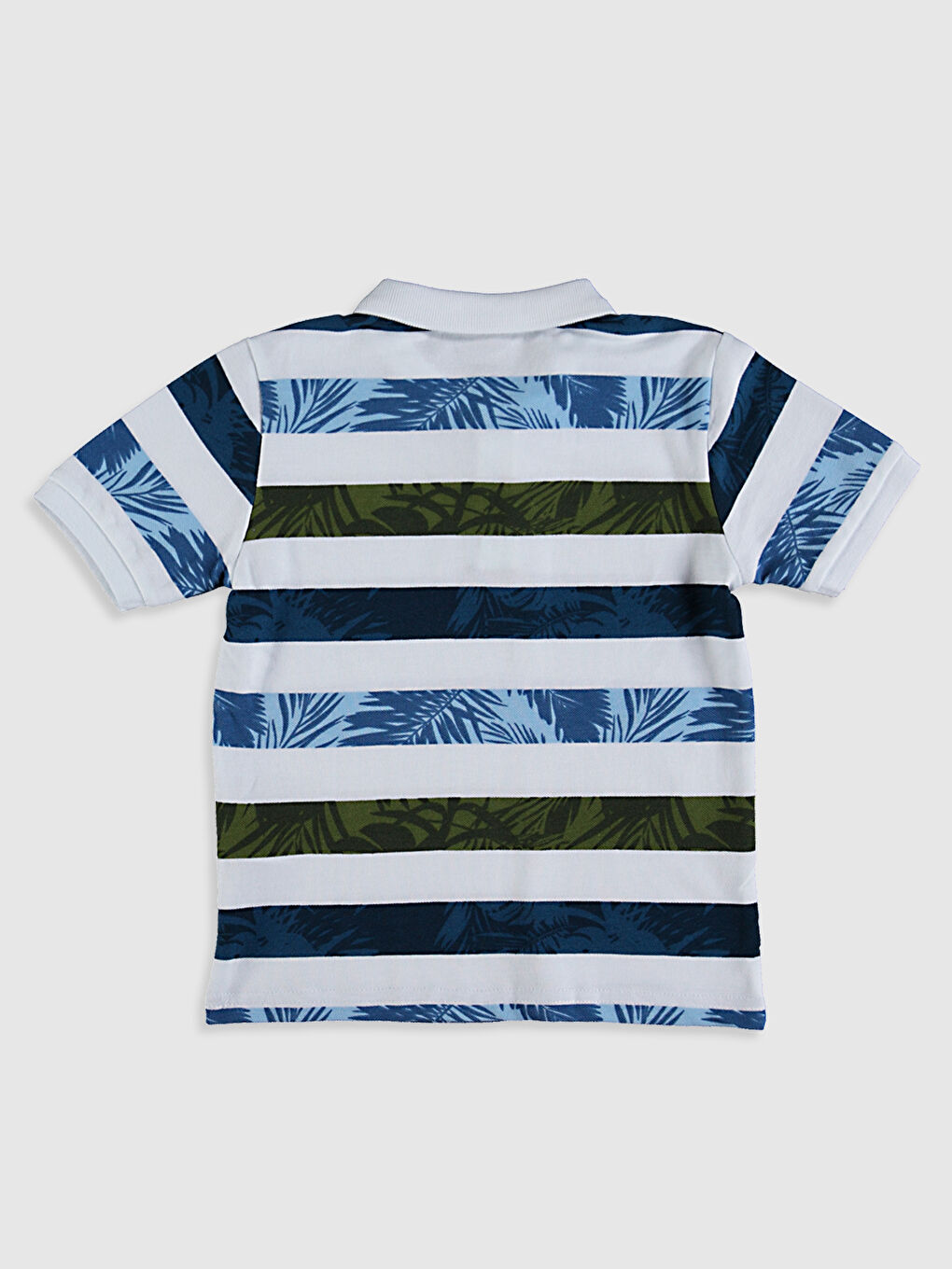 Mavi Erkek Çocuk Baskılı Polo Yaka Tişört-1