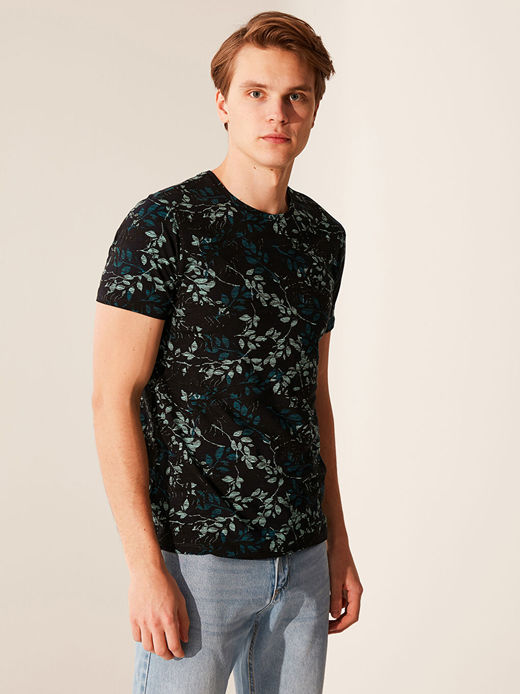 XSIDE Combed Cotton Men's T-Shirt -0SI240Z8-HEL