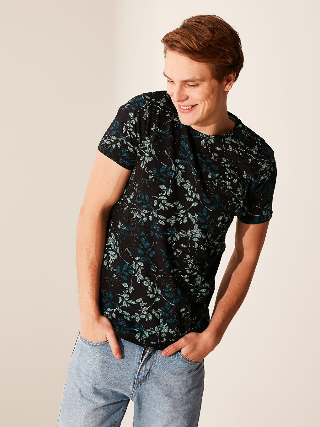 XSIDE Combed Cotton Men's T-Shirt -0SI240Z8-HEL