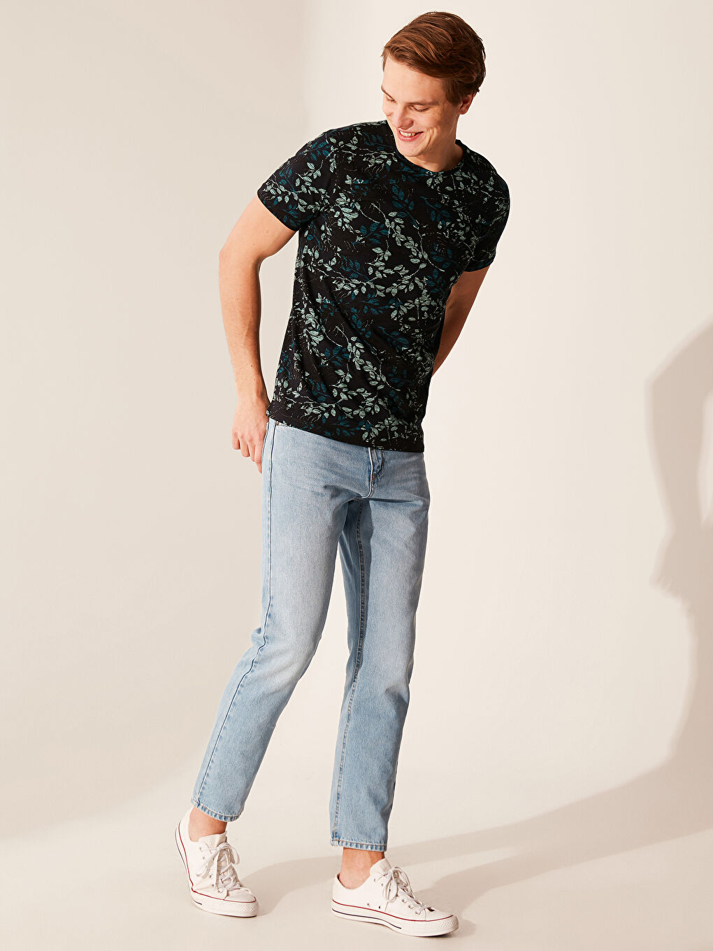 XSIDE Combed Cotton Men's T-Shirt -0SI240Z8-HEL