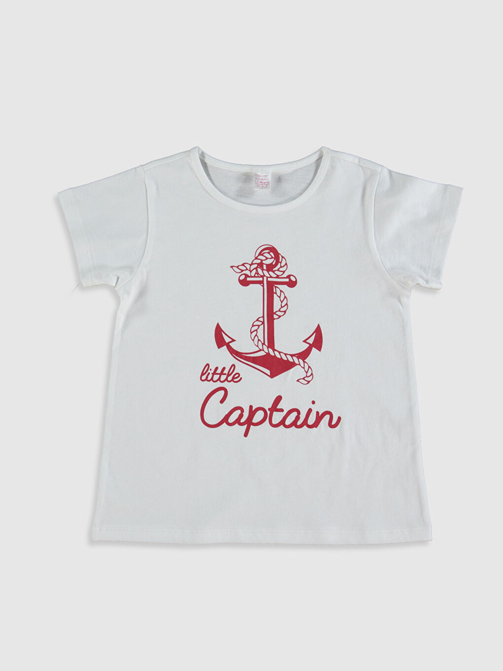 Beyaz Bisiklet Yaka Kısa Kollu Kız Çocuk Pijama Takım-4