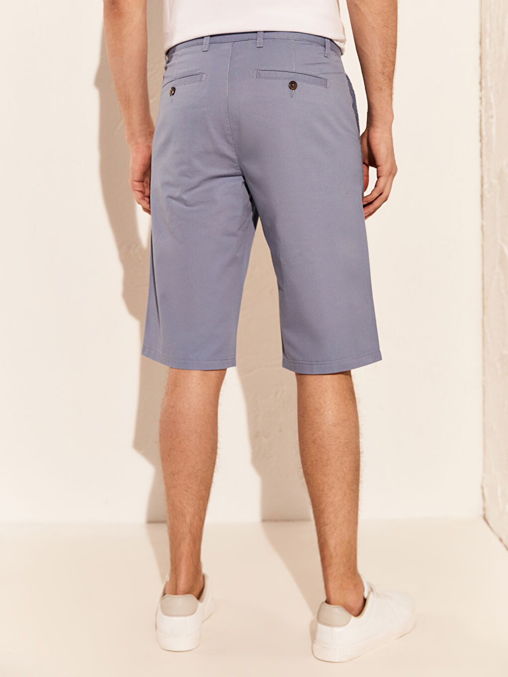 Short Bermuda Basique Coupe Régulière Pour Hommes-3