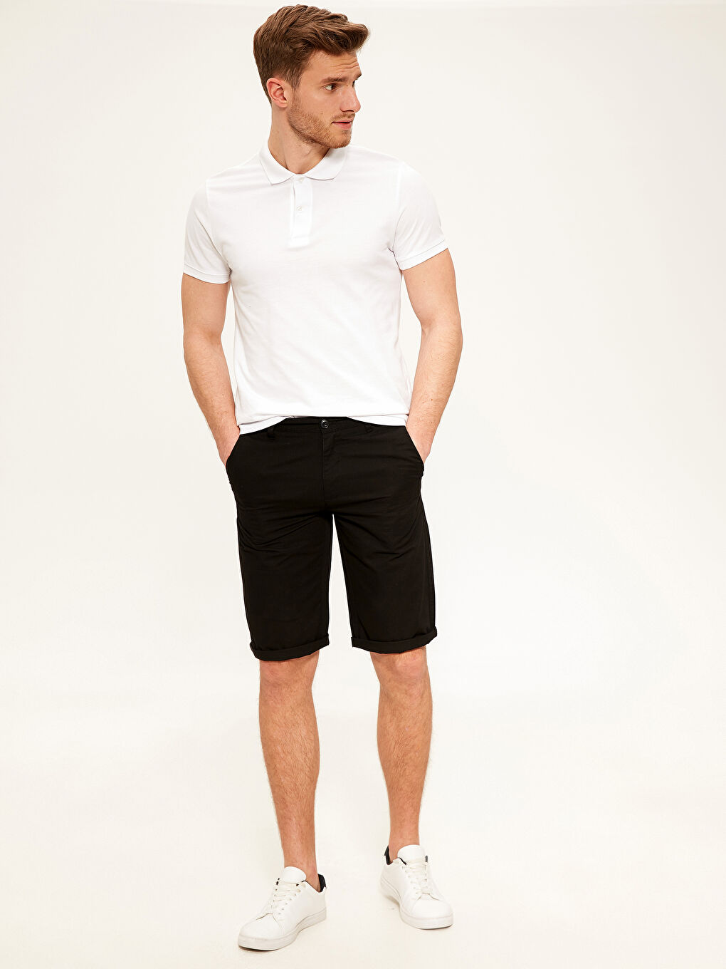 Short bermuda basique coupe régulière