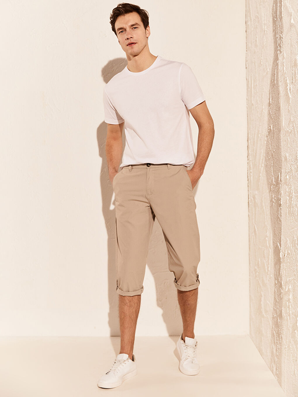 Bej Geniş Kalıp Basic Roller