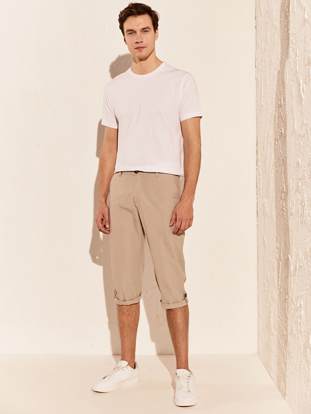 Bej Geniş Kalıp Basic Roller-2