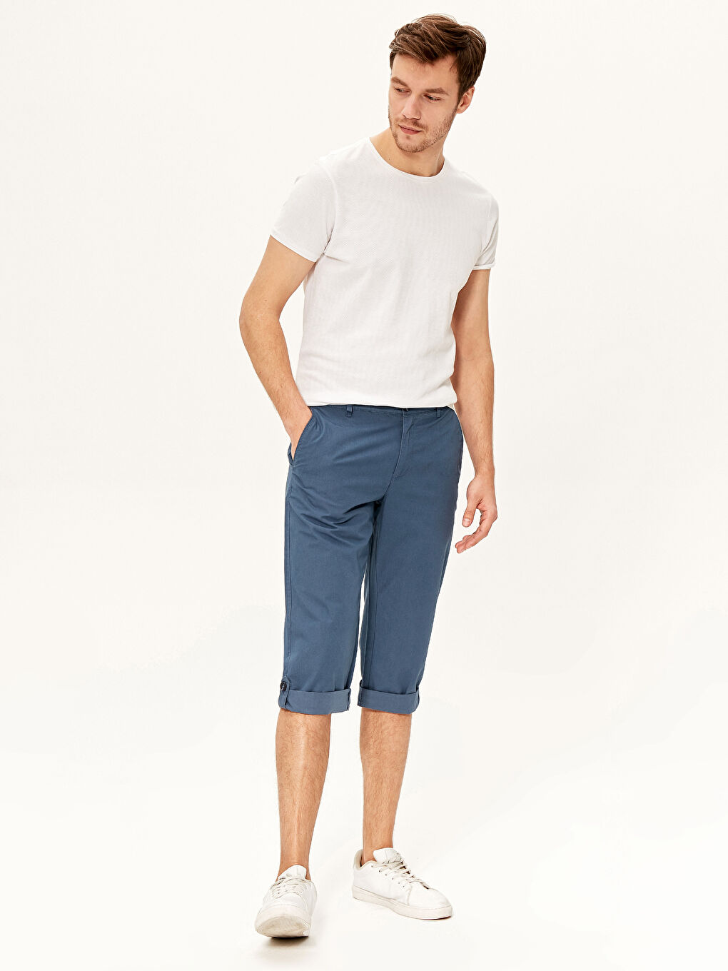 İndigo Geniş Kalıp Basic Roller-1