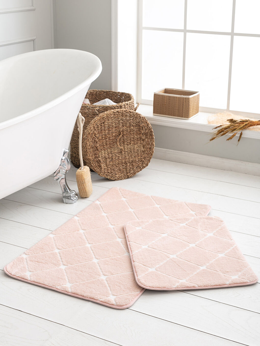 Lot de 2 tapis de bain