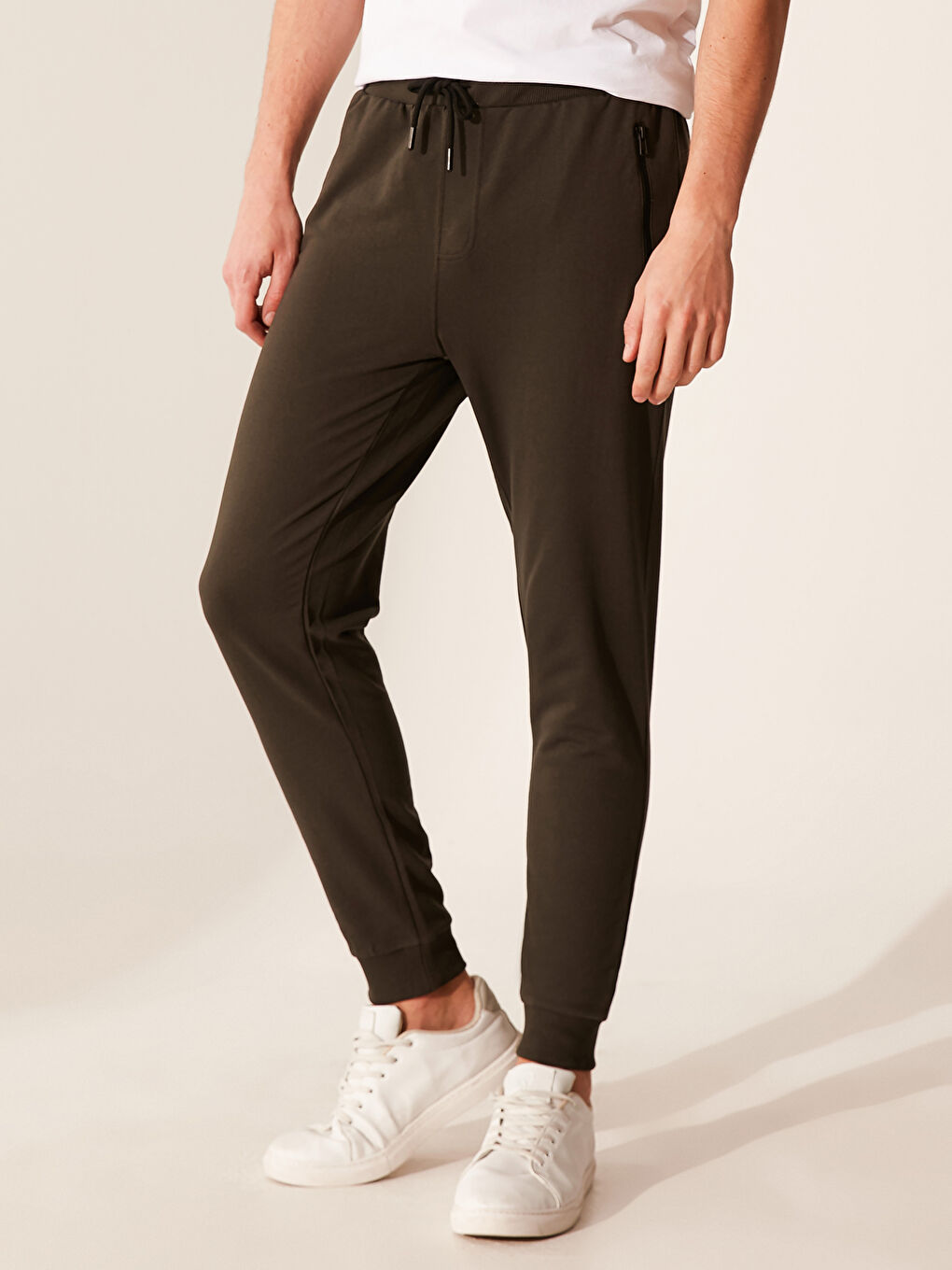 Haki Erkek Eşofman Altı-3