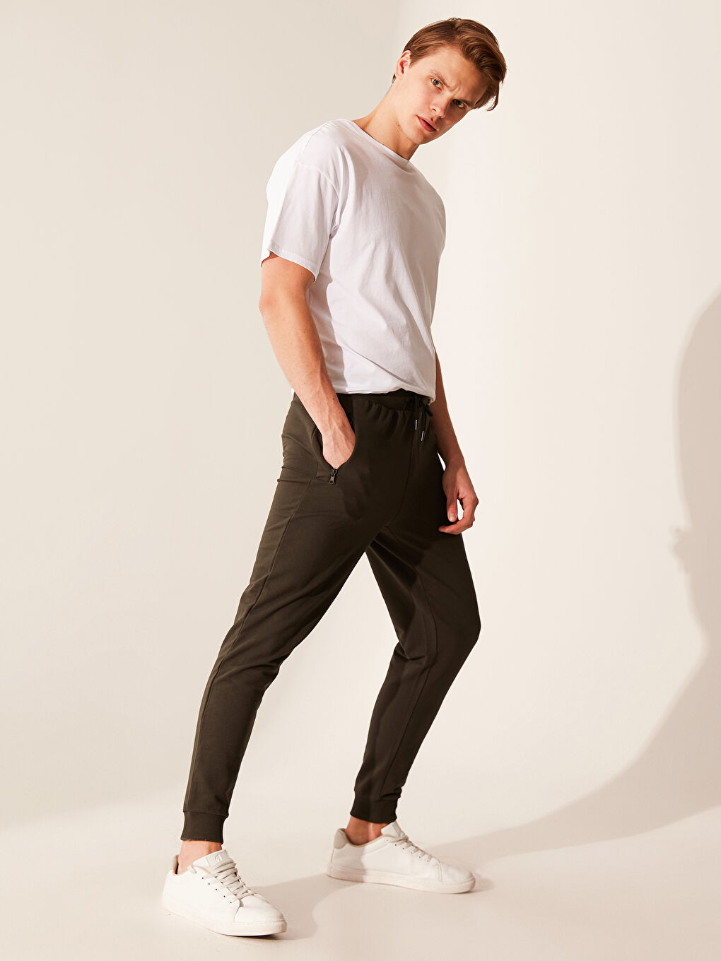 Haki Erkek Eşofman Altı-5