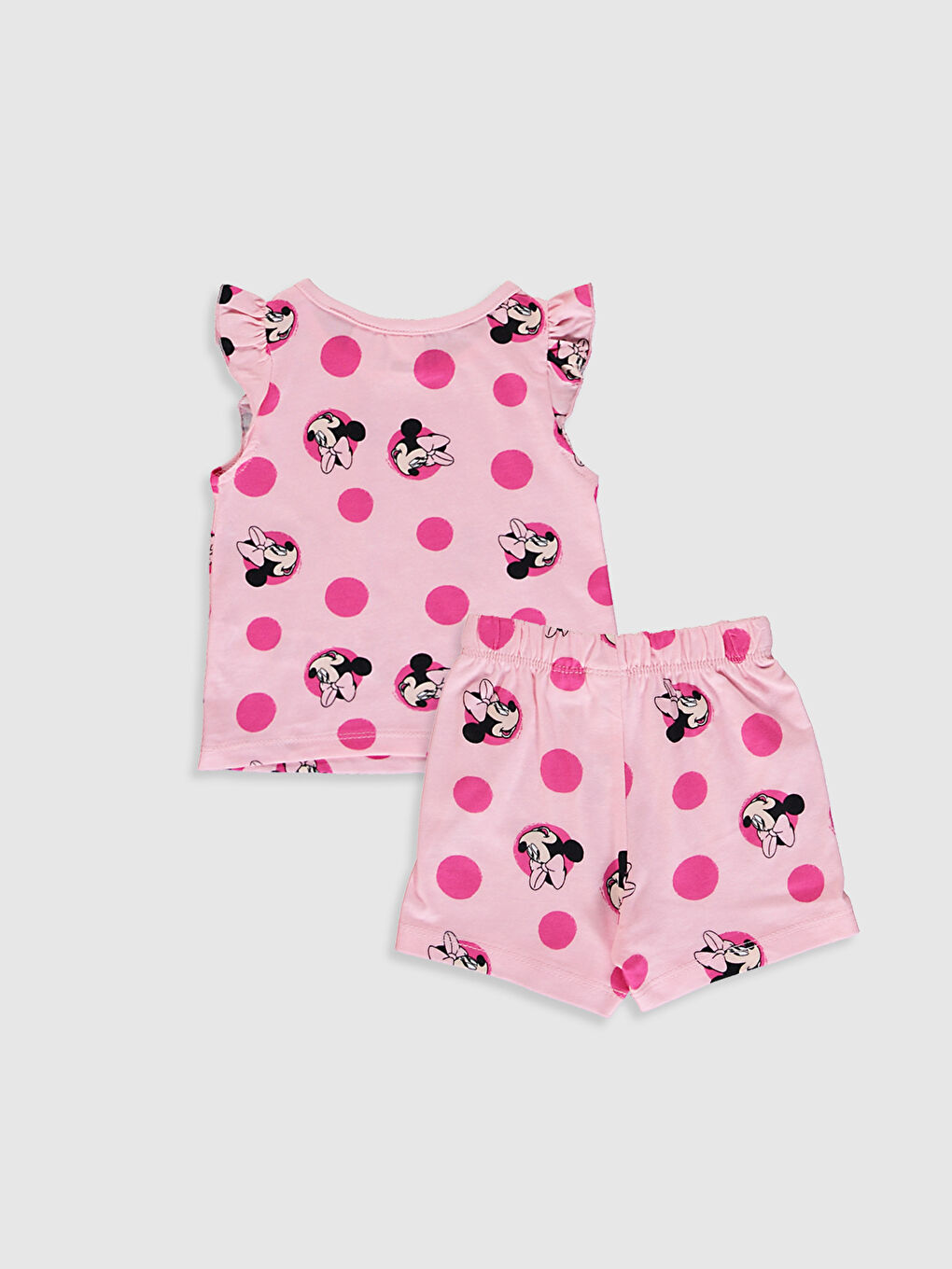طقم بيجامة بناتي بطبعة ميني ماوس-1