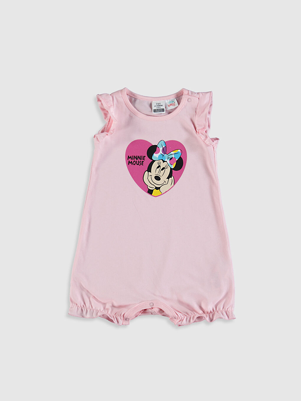 Baby Girl's Minnie Mouse Printed Jumpsuit