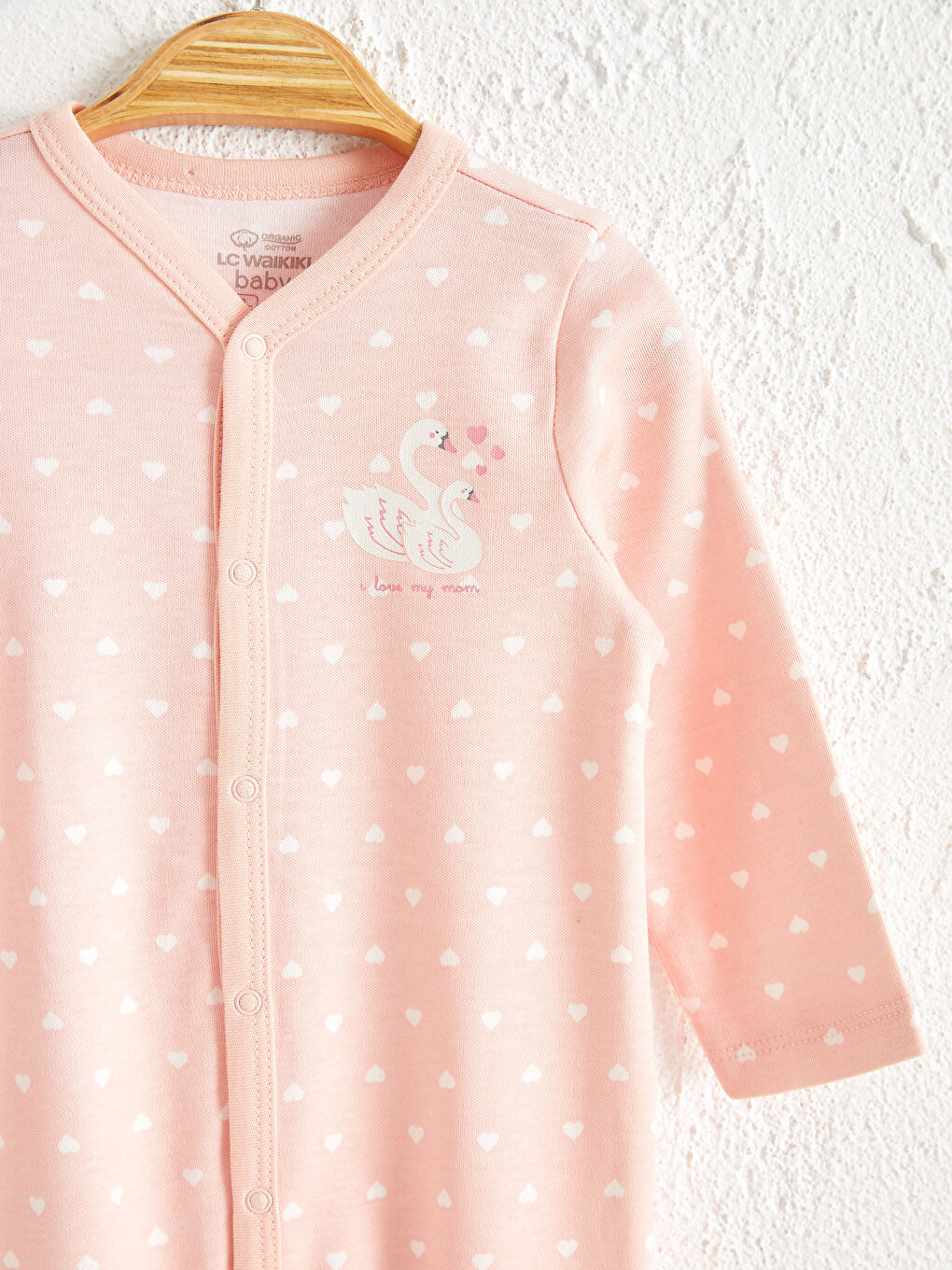 Organic Cotton Newborn Printed Footed Jumpsuit-3