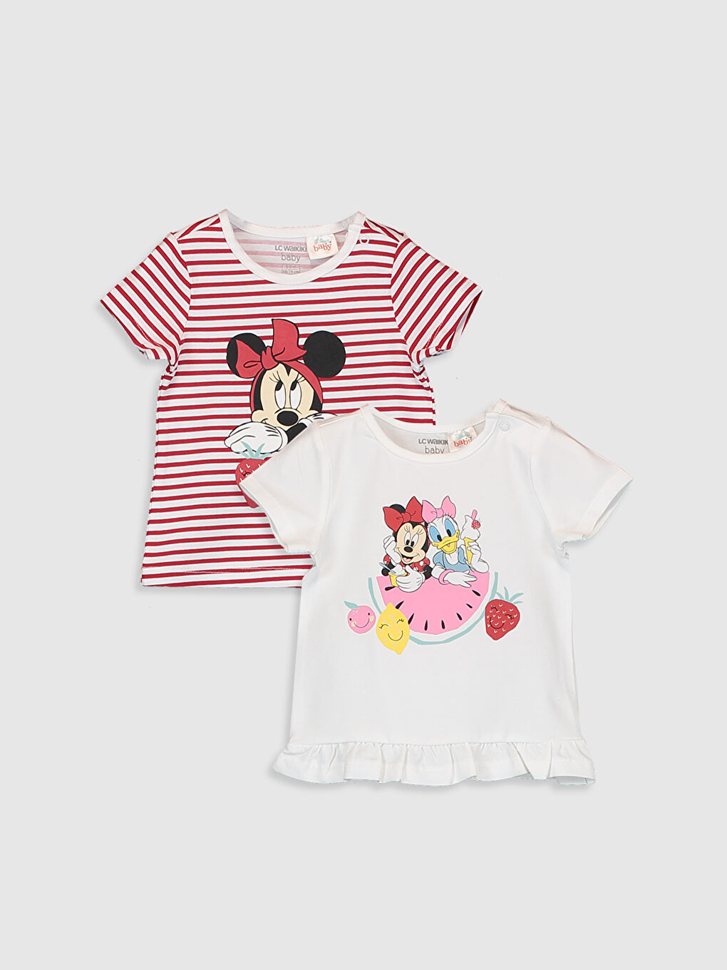 Tricou imprimat Daisy Duck și Minnie Mouse pentru bebeluși fete