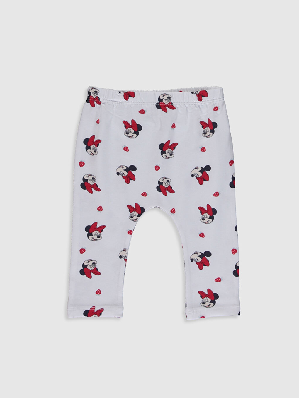Новорожденные Минни Маус С принтом Хлопковые Брюки 2 Штуки-3